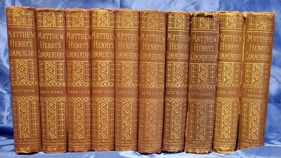 Matthew Henry Commentary on the New Testament books bundle of 10 