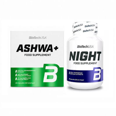 ASHWA+ & NIGHT - Day & Night - Inner Peace - Healthy, restful Sleep - Relaxation