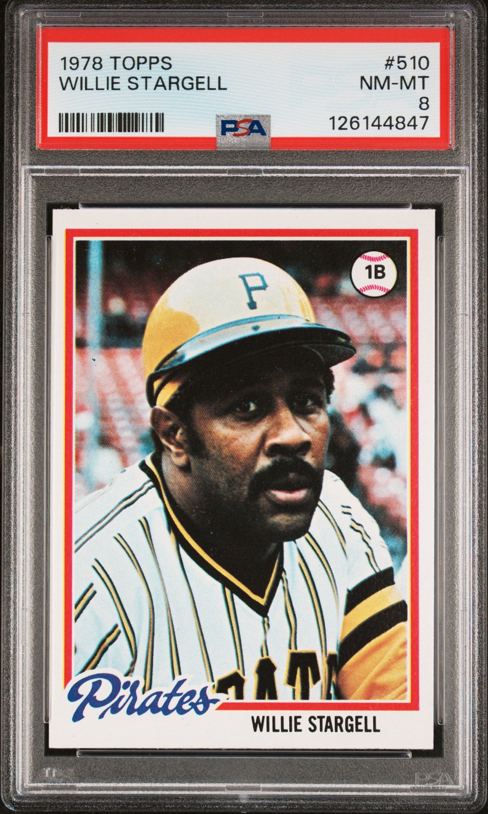 1978 TOPPS #510 WILLIE STARGELL PSA 8