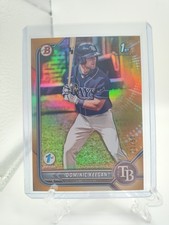  2022 Bowman Draft First Edition Dominic Keegan Gold /50 Tampa Bay Rays