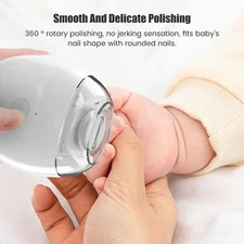 Electric Nail Clipper Cutter With LED Light Automatic Nail For Baby Adult 2in1