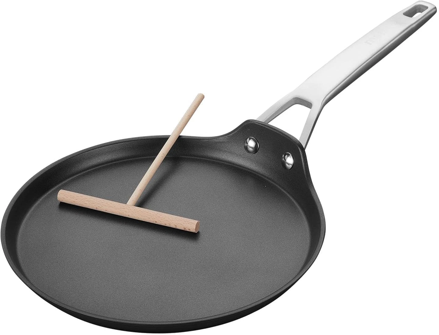 Titanium Ceramic Nonstick Crepe Pan, 9.5" Induction Compatible, Oven Safe