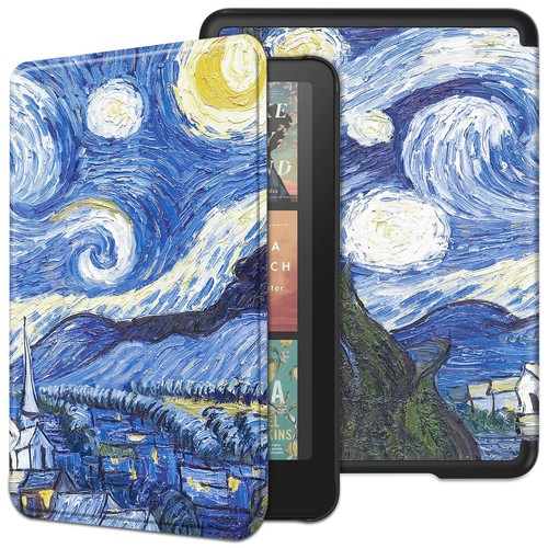 Fits 2024 Kindle Paperwhite 12th Gen 7" PU Leather Cover Auto Wake Sleep Case - Picture 32 of 33