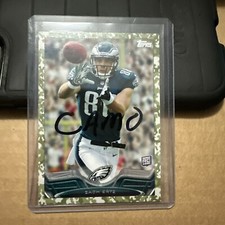2013 Topps #384- ZACH ERTZ Rookie RC Military Border Camo Parallel SP #'d/399