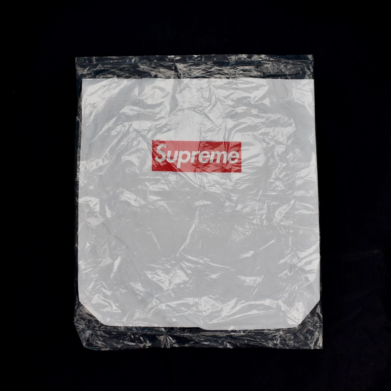 Sac fourre tout neuf avec étiquettes Supreme NY boîte rouge imprimé logo SCELLÉ blanc Tyvek FW15 DS AUTHENTIQUE