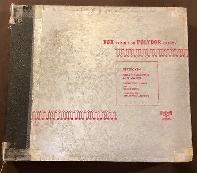 Bruno Kittel, Berlin Phil Or and Cho   78 rpm Polydor : BEETHOVEN Messe Solenne