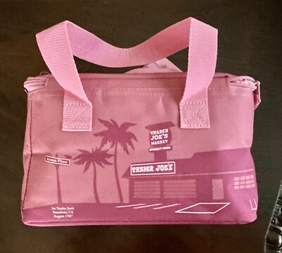 New Trader Joe's Insulated PINK and LAVENDER Mini Bags ~ Bundle of 2 NWT