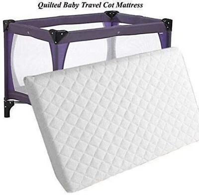 Mother Land Travel Cot Mattress 95 x 65 x 5 CM QUILTED Breathable - UK Made