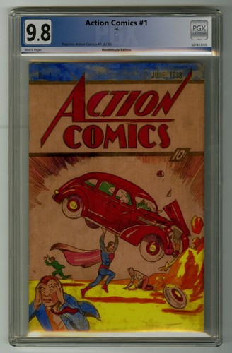 Action Comics #1 Lootcrate,Red Car ColorGuide, Ashcan,Blank Recreations PGX 9.8 - Picture 4 of 12