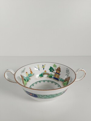 Seltene Aynsley Sahne-/Suppentasse, handbemalt 