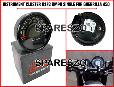 ''INSTRUMENT CLUSTER K1F2 KMPH SINGLE'' FIT FOR ROYAL ENFIELD GUERILLA 450