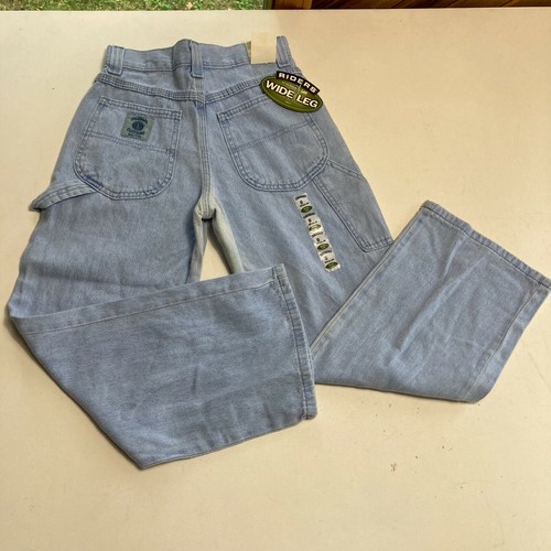 Vintage Lee Jeans Girls 8R (24 X 24) Wide Leg High Waist Denim Kids carpenter - Picture 6 of 12