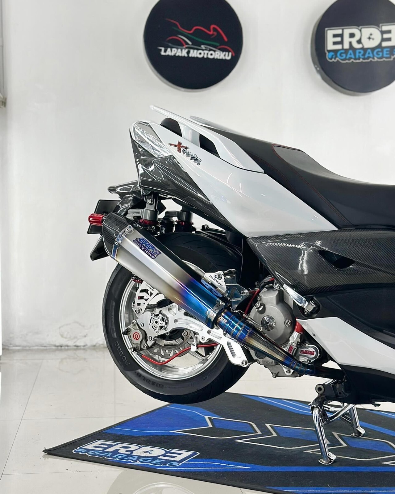 99 Racing Custom Full System Exhaust Pipes for 2017-2023 Yamaha XMAX 250/300cc