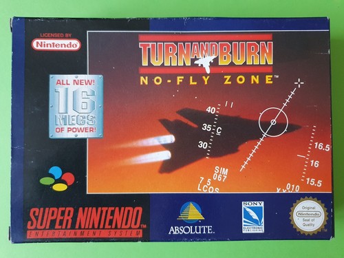 TURN AND BURN no-fly-zone / Jeu Super Nintendo UKV Complet + Crystal Box / Sony - Bild 4 von 23