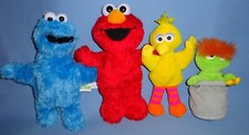 Sesame Street-OSCAR THE GROUCH-TALKING ELMO-COOKIE MONSTER-BIG BIRD-PLUSH MUPPET