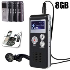 Digital Voice Recorder Dictaphone Audio Sound Recorder Mini Small Spy Lecture.