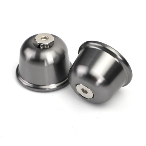 CNC Titan-color Bar End Caps fits Bonneville Street Twin T100 T120 16-20 SL - Picture 2 of 11