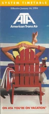 American Trans Air system timetable 1/16/94 [0123] Buy 4+ save 50%
