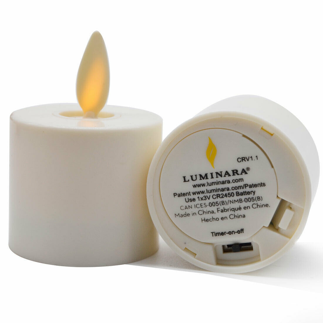 8PCS Luminara Moving Flicker Led Tea Lights with Timer for Wedding