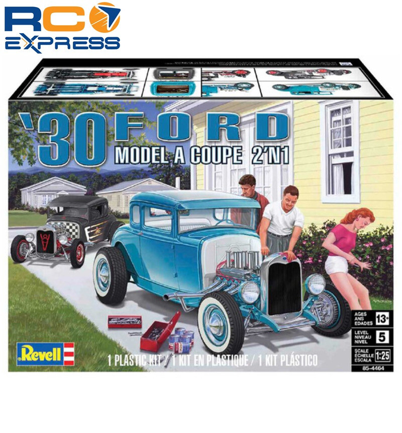 Revell 1930 Ford Model A Coupe 1/25 Scale Plastic Model Kit 2N1 RMX854464  