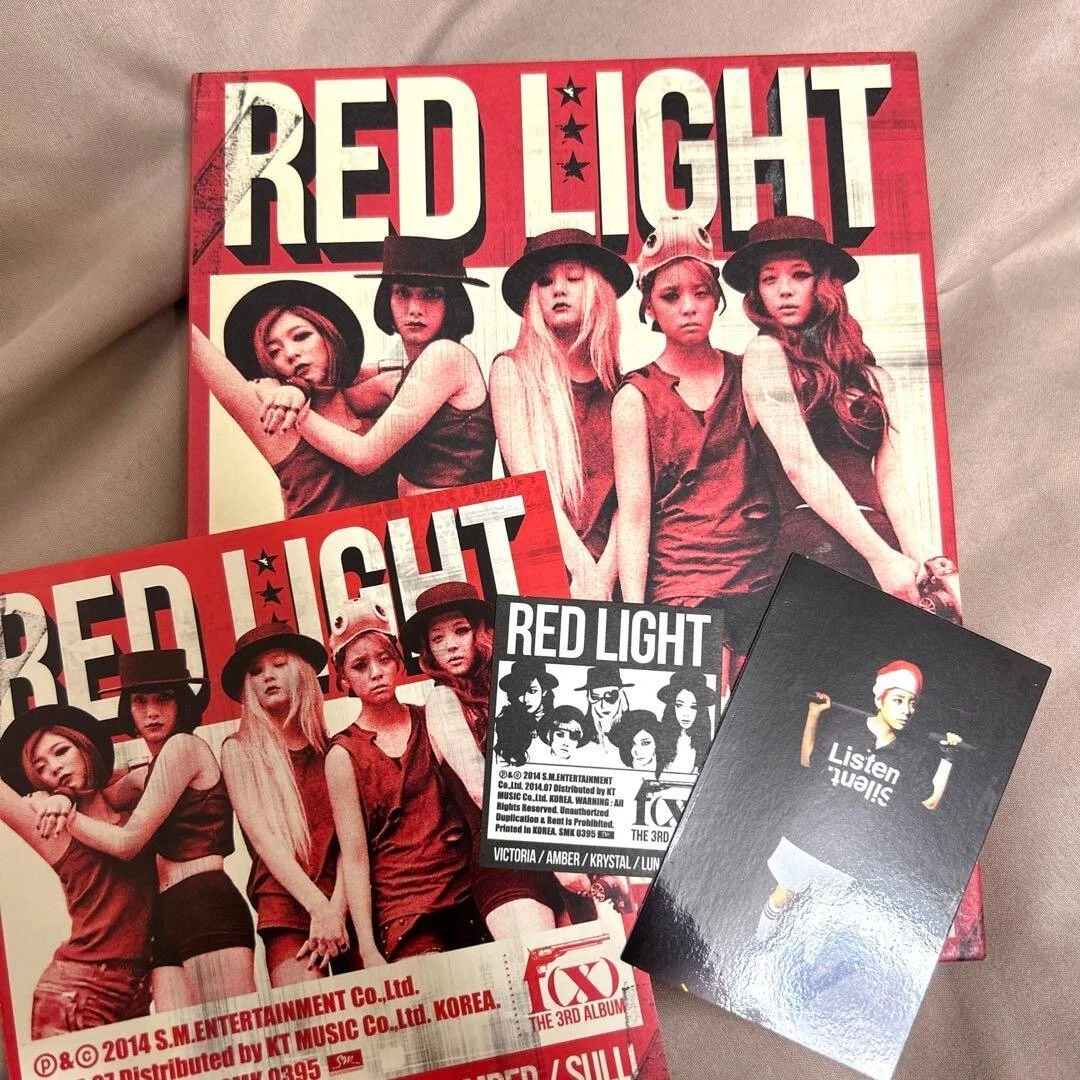 f(x) The 3rd Album CD Red Light Photocard Korea Press Wild Cats Ver 2014 Vol. 3