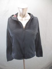 NIKE THERMA-FIT Size XL Girls Black Full Zip Pocket Hood Athletic Jacket 441