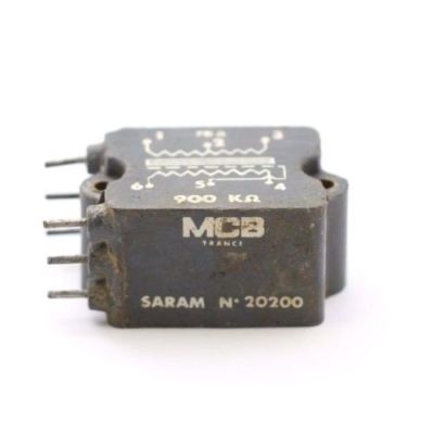 WIDERSTAND MCB 900K OHM PCB SARAM Nº20200 NOS (NEW OLD STOCK) 1 STÜCK. CA318U...