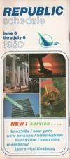 Republic Airlines timetable 1980/06/06