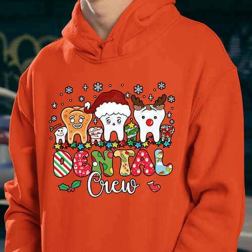Crew Dental Para Hombre Sudadera con Capucha Navidad Divertida Feliz Navidad Novedad Divertida Regalo - Imagen 8 de 18