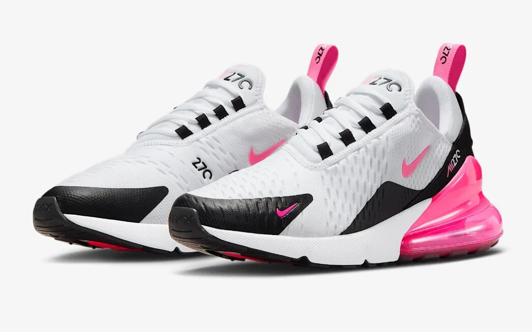 Size 6 - Nike Air Max 270 White Black Hyper Pink W for sale