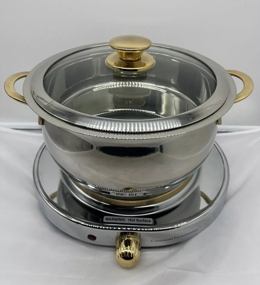 NWOB Cuisine Cookware Command Performance Gold 18/10 3pc Pot Set with ...