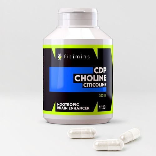CDP Choline | Citicoline 300mg Supplements | Cognitive Booster | UK Made + Vegan - Picture 2 of 7