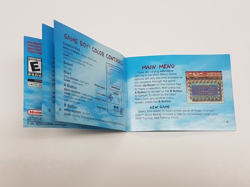 Road Champs Authentic Nintendo Game Boy Color Original Manual Only * - Picture 7 of 21