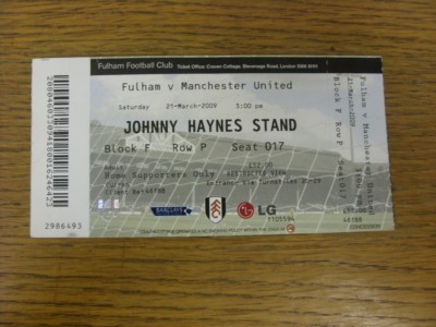 Ticket Wembley Angleterre Vs Ukraine - 01/04/2009 - Souvenir De Match
