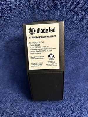 DL DIODE LED  24V 20W MAGNETIC DIMMABLE DRIVER  #20321 CLASS 2 POWER SUPPLY
