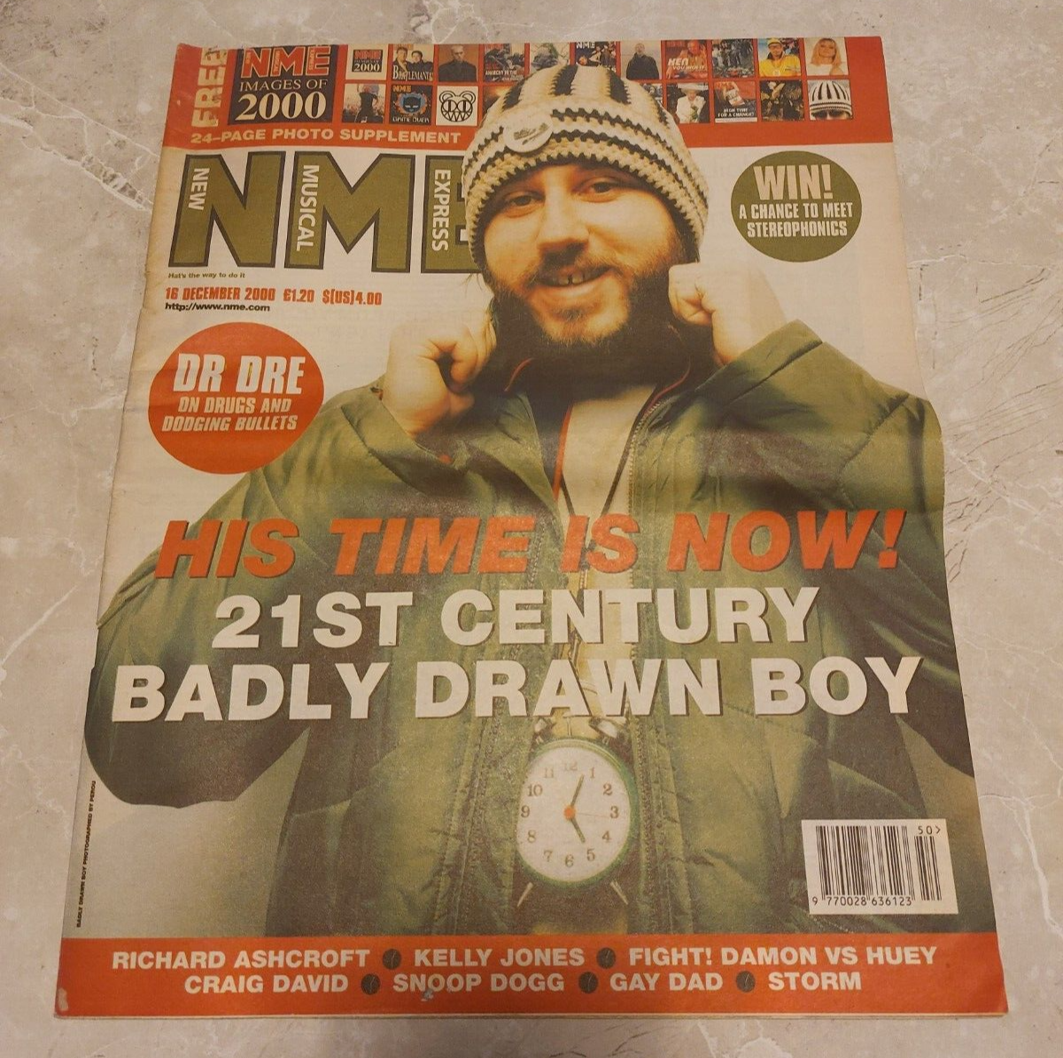 NME 16 DECEMBER 2000 BADLY DRAWN BOY , GAY DAD , SNOOP DOGG , CRAIG DAVID & MORE