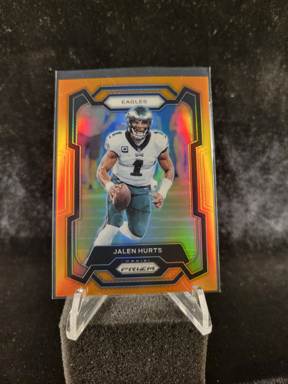 Jalen Hurts #244 Orange Prizm 127/249 - 2023 Panini Prizm - Philadelphia Eagles