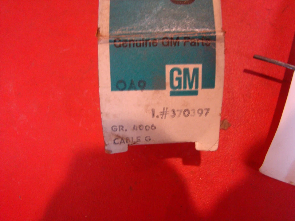 NOS GM 76 77 78 79 原始设备制造商雪佛兰雪佛兰 T1000 变速器控制电缆 370397 — 第 2/4 张图片