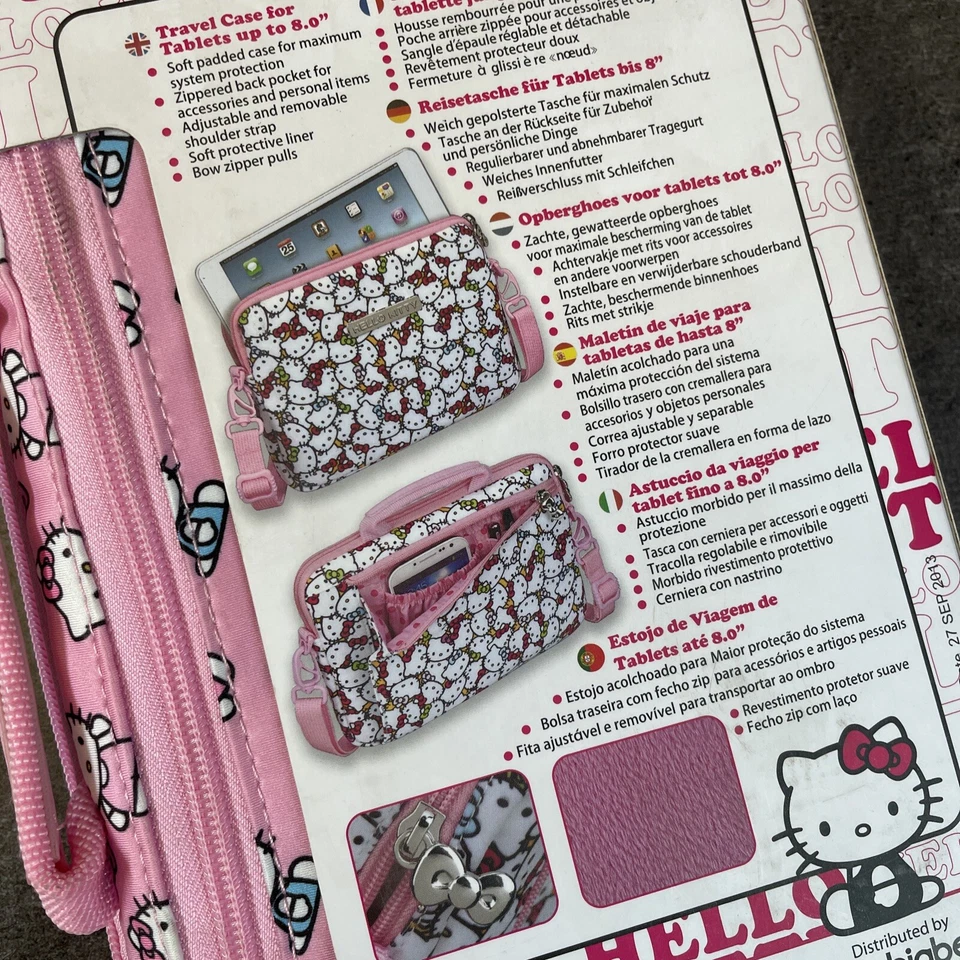NEUF NEW pochette housse étui ipad mini tablette 5 a 8 pouce hello kitty rose - Photo 2/2
