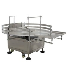 39.37inch Bottle Unscrambler Collecting Machine Accumulation Table 110V Desktop