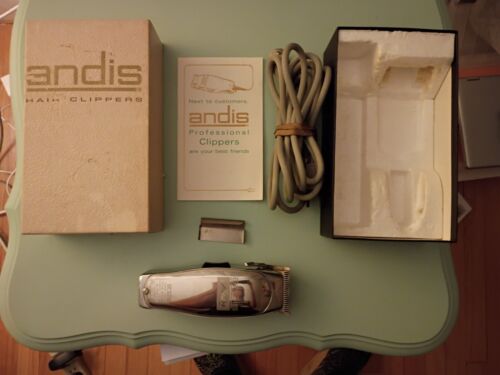 Vintage Andis Master MODEL ML Adjustable Blade 115 Volt Clipper USA W/ORIGIN BOX