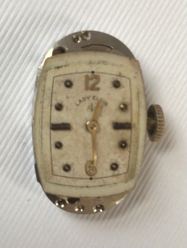 Lady Elgin vintage 14k gold Filled 19 Jewel wrist watch with 14K pink gold band - Picture 8 of 13