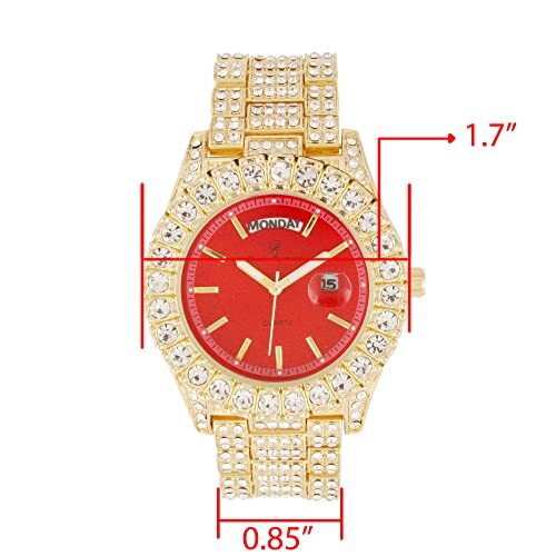 Charles Raymond Mens Watch w/Easy Read Date & Day - ST10535 - Picture 59 of 98