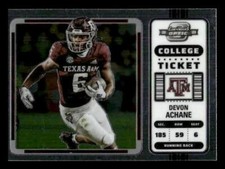 2023 Panini Chronicles Draft Picks #23 Devon Achane Rookie Texas A&M Aggies