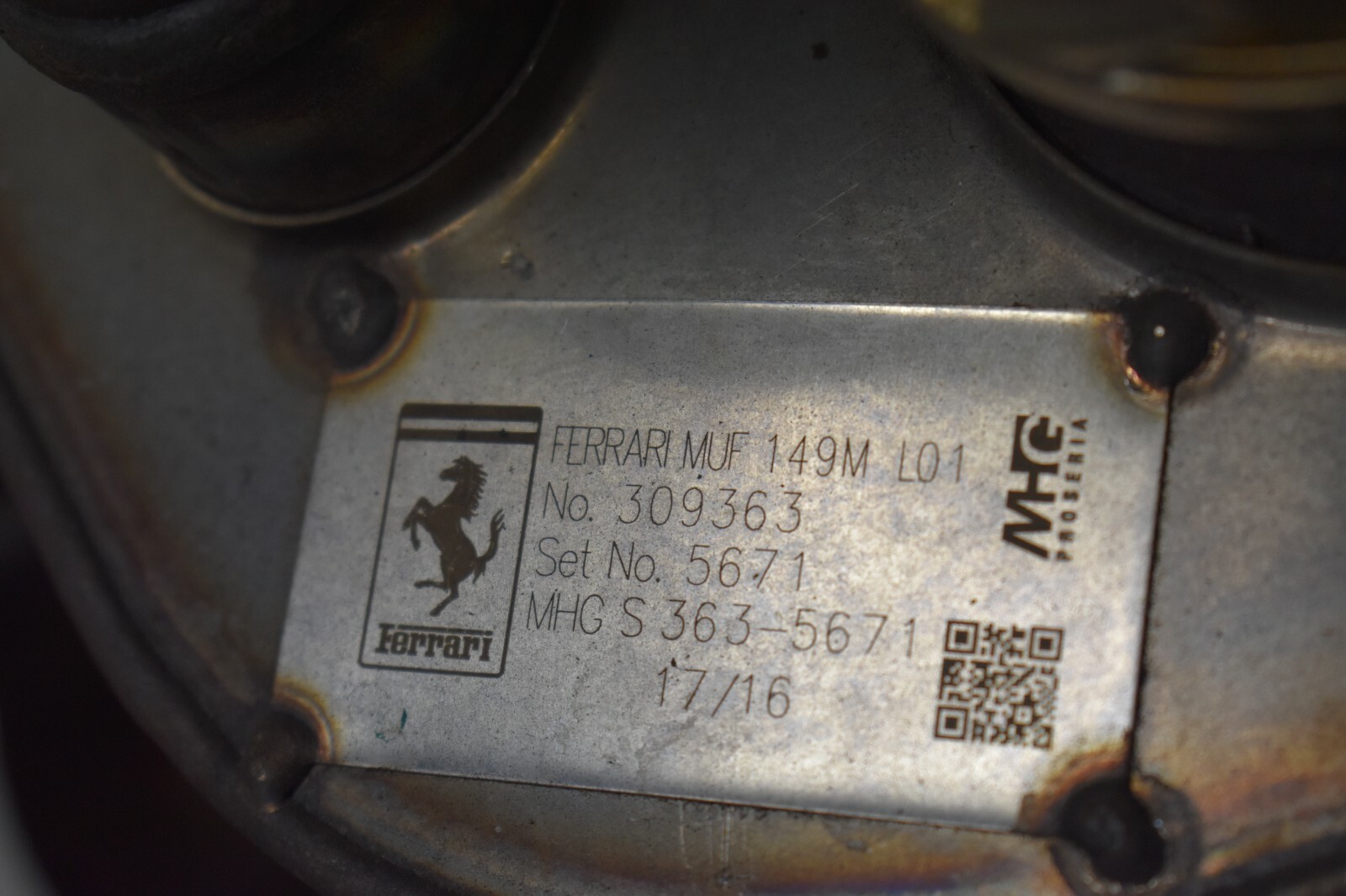 FERRARI CALIFORNIA TURBO REAR MUFFLER FACTORY OEM