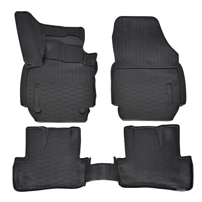 Tapis De Sol Caoutchouc 3D À Bords Hauts Pour Renault Captur 2013-2019 - Photo 1/4