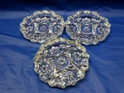 Set of 3 Vintage 4" Anchor Hocking Star Of David Clear Glass Ashtray EUC