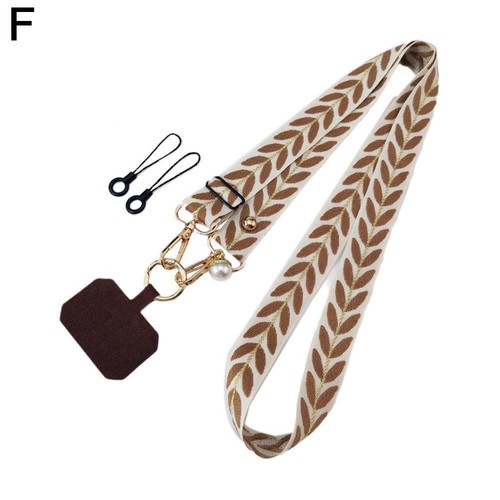 Universal Cross Body Nylon Patch Phone Lanyard Mobile Strap Ropes Phone U5J7 - Photo 20/26