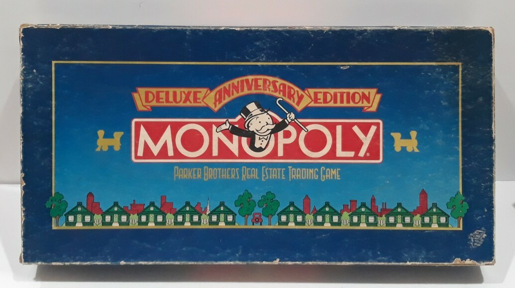 Vintage 1985 Monopoly Deluxe Anniversary Edition No.00007