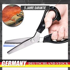 Profi Zackenschere 23cm Schneiderschere Stoffschere Zick Zack schere DE